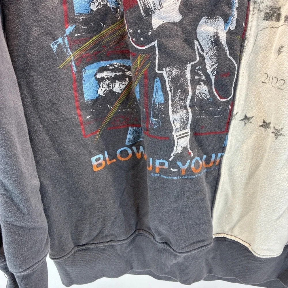 AC/DC For Those About To Rock 2022 Graphic Sweatshirt M(38-40) Patchwork GUC
